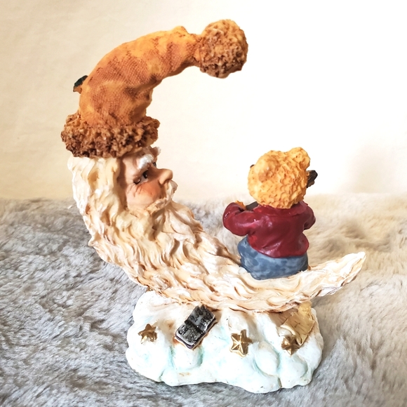 Crescent Moon Santa & Bear Figurine by K's Collection - Picture 4 of 9